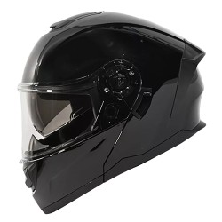 Casco para motociclista talla M abatible 2W Ghost negro