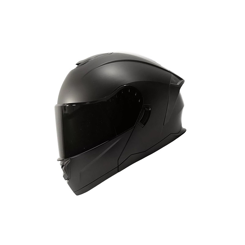 Casco para motociclista talla M abatible 2W Ghost negro mate