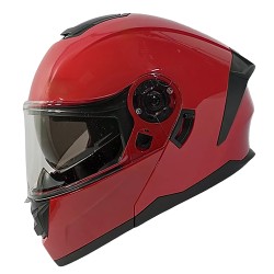 Casco para motociclista talla XL abatible 2W Ghost rojo