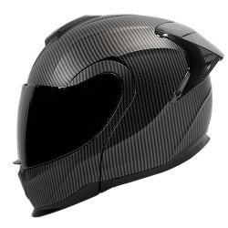Casco para motociclista talla XL abatible 2W Void carbon
