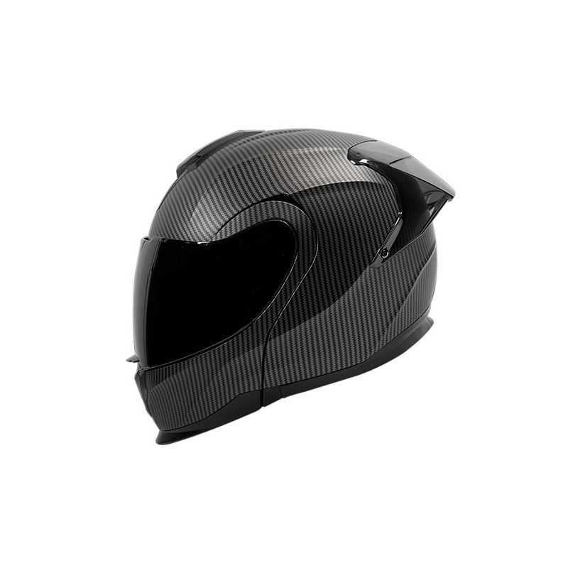 Casco para motociclista talla XL abatible 2W Void carbon