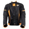 Chamarra para motociclista talla L spirit negro naranja 2W