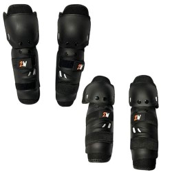 Coderas y rodilleras negro para motociclista 2W