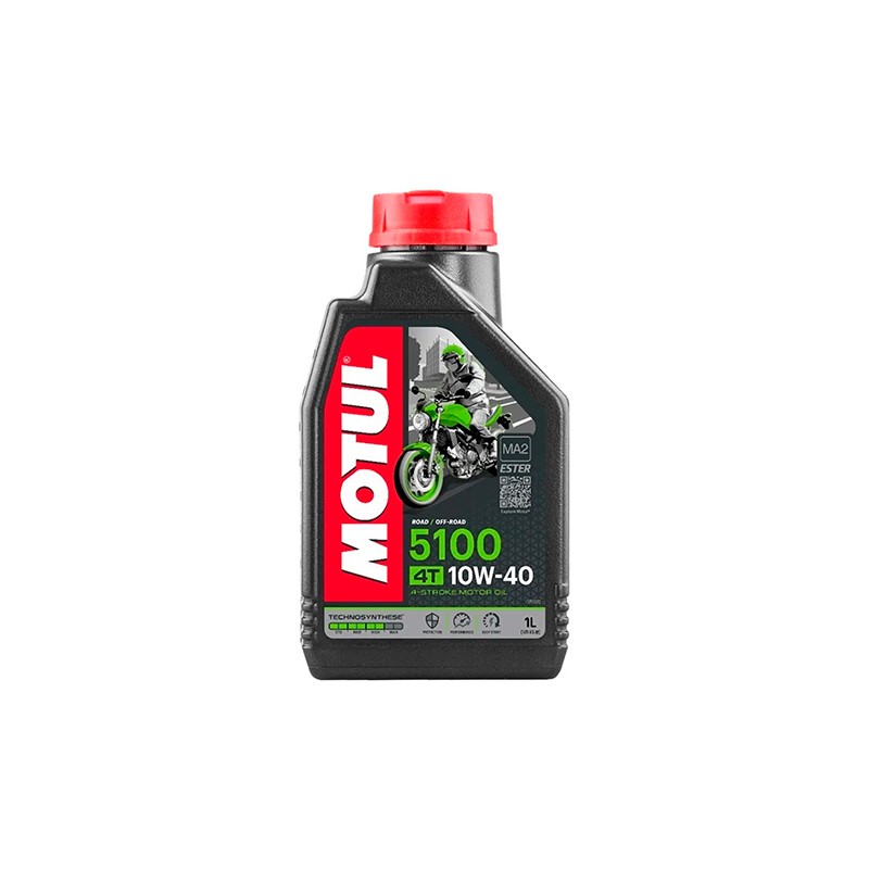 Aceite para motocicleta 4T 1L 10w40 5100 semisintetico Motul