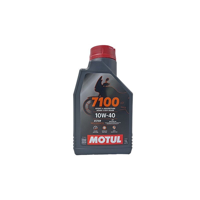 Aceite para motocicleta 4T 1L 10w40 7100 sintetico Motul