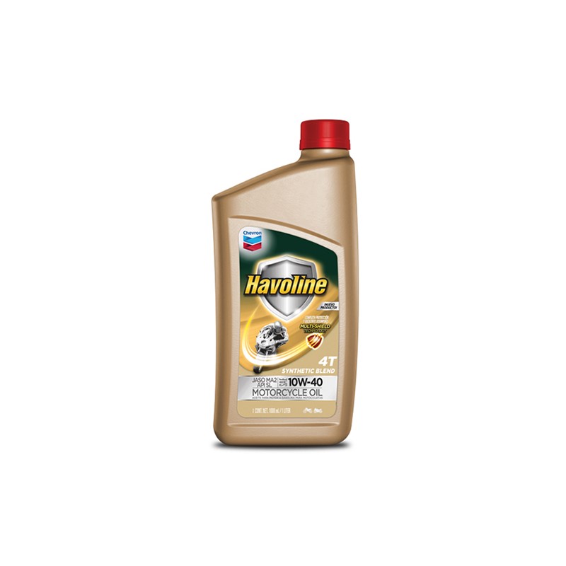 Aceite para motocicleta 4T 1L 10w40 semi sintetico Havoline