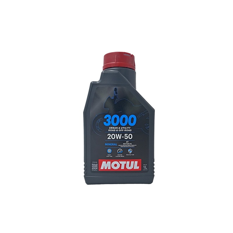 Aceite para motocicleta 4T 1L 20w50 3000 mineral Motul