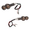 Direccionales redondas secuenciales para motocicleta universales ambar y azul Y0804 Kinlley