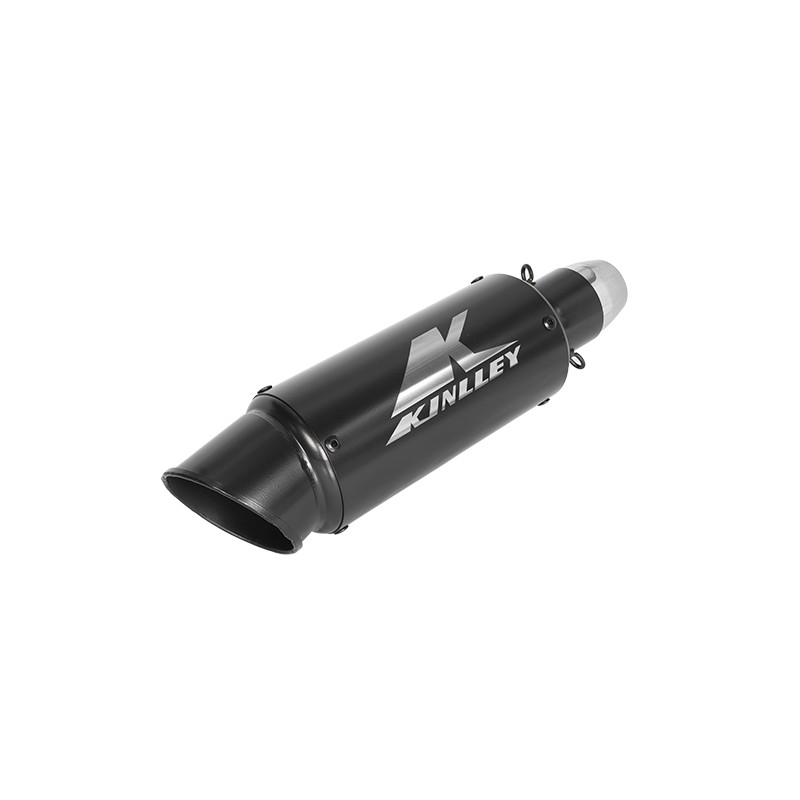 Escape deportivo para motocicleta universal negro 38 - 51MM B1 Kinlley