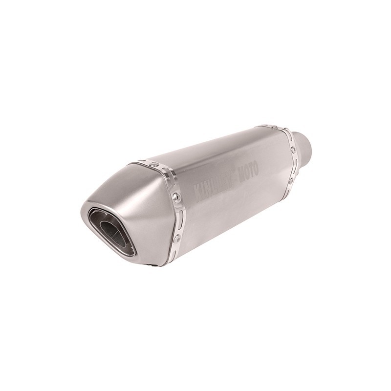 Escape para motocicleta universal deportivo plata de 35mm a 51mm H Kinlley