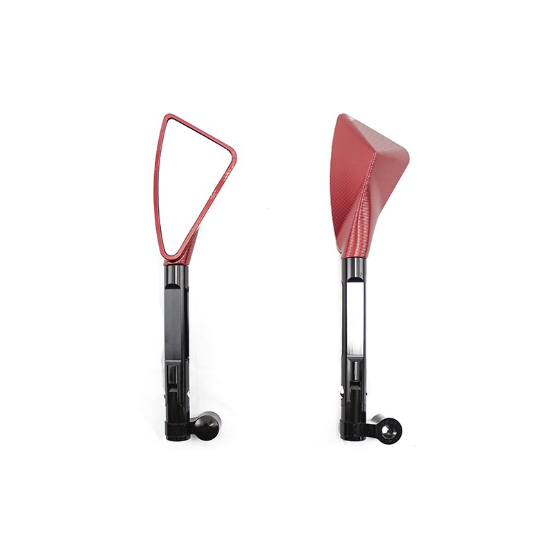 Espejos para motocicleta universales motonetas rojo ZX2715 Kinlley