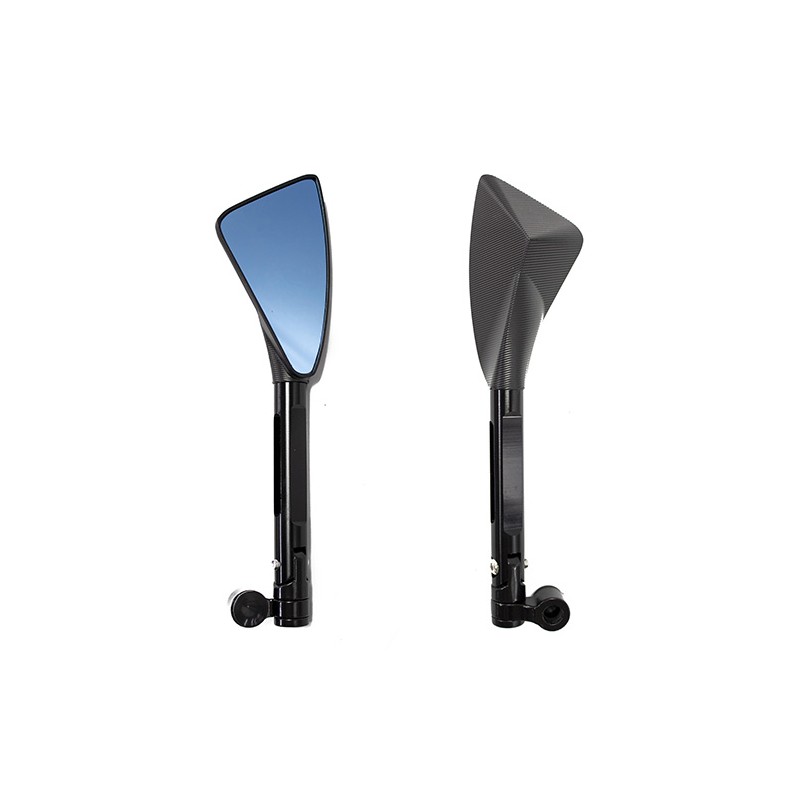 Espejos para motocicleta universales negro aluminio ZX - 2715 Kinlley