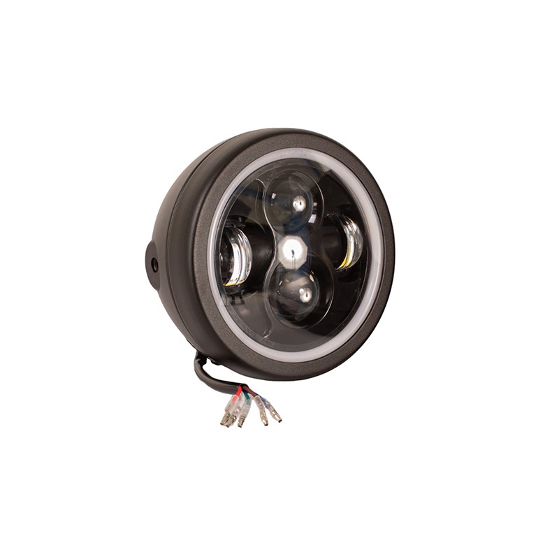 Faro led daymaker universal para motocicleta 5.75 luz blanca y ambar 12v 12w Kinlley