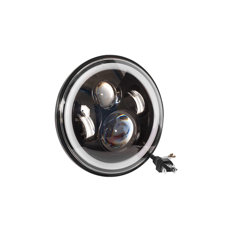 Faro led daymaker universal para motocicleta 7 luz blanca y ambar 12v 12w Kinlley