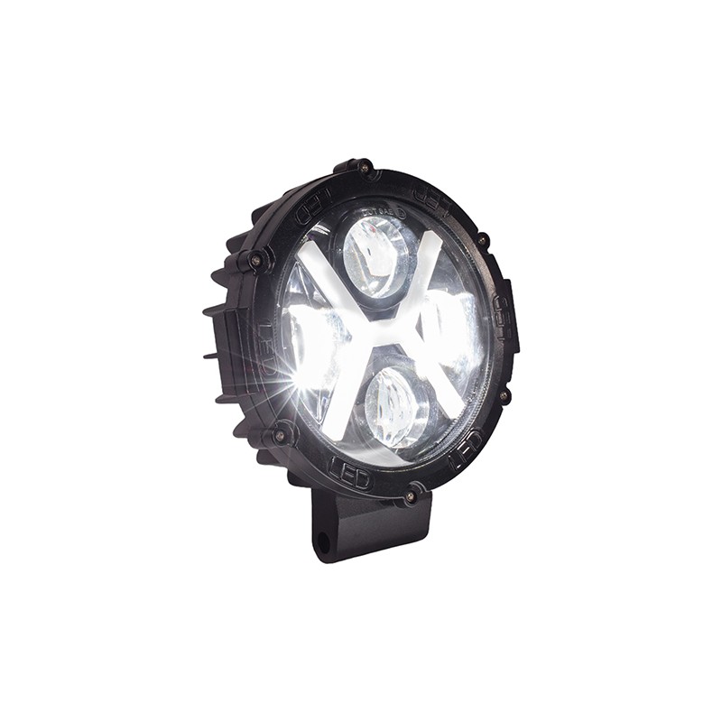 Faro led universal para motocicleta 7 pulgadas 12v 30w 3000L luz blanca y ambarKinlley