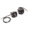 Faros auxiliares laser cuadrados con base para motocicleta luz blanca y ambar 15W Kinlley
