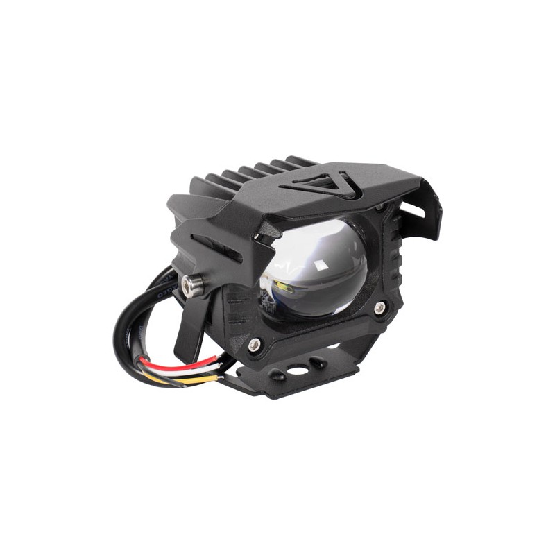 Faros auxiliares para motocicleta G6E con base luz roja y azul Kinlley