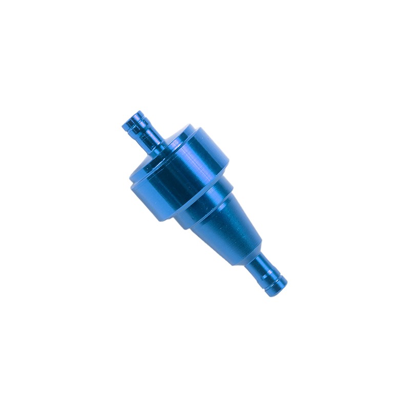Filtro de gasolina metalico azul universal para motocicleta Kinlley