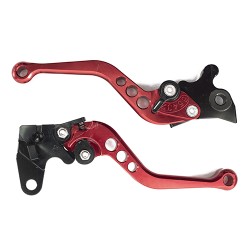 Manija de aluminio (par) motonetas rojo Kinlley