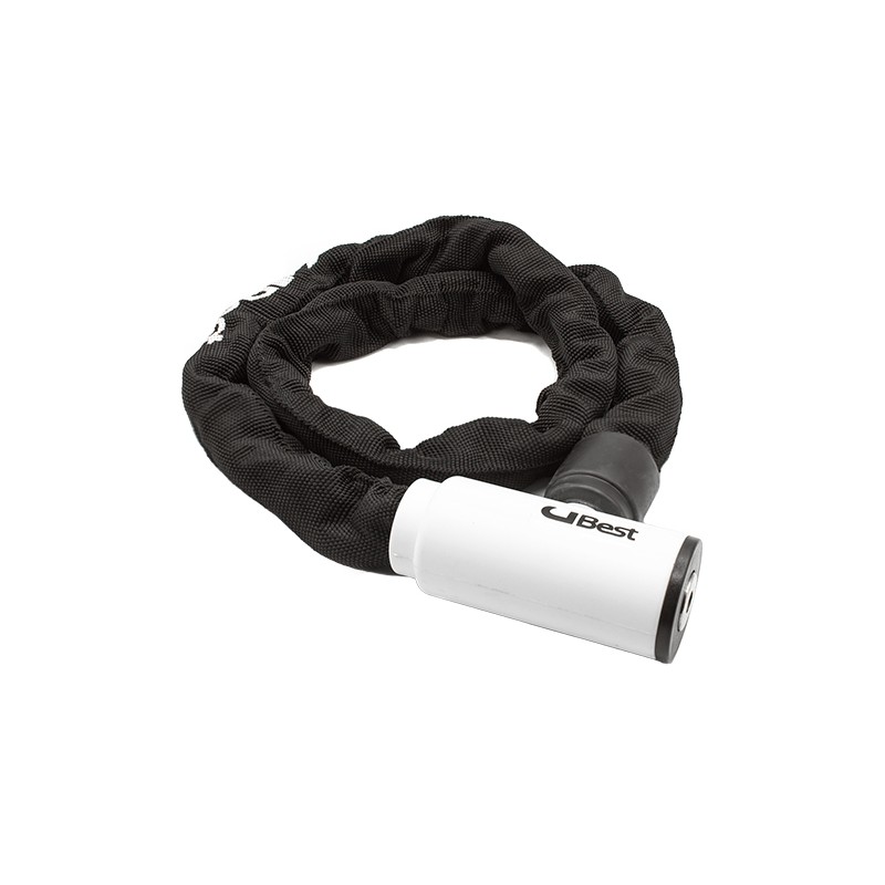 Candado de cadena para bicicleta L:90cm G:8mm S:5 10 No. 8 chain blanco Luma