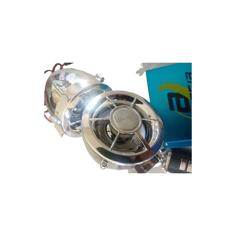 Alarma para motocicleta universal con equipo de sonido cromado bocinas USB radio Alessia