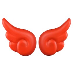 Alas para casco rojo Alessia