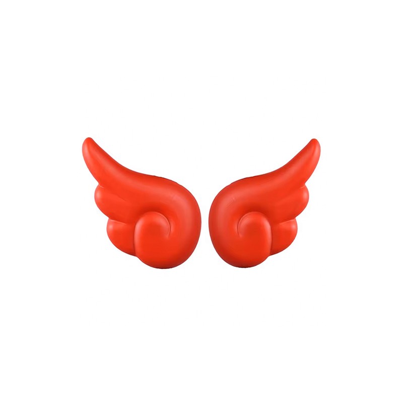 Alas para casco rojo Alessia