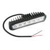 Luz led auxiliar rectangular negro 12vcc 20w