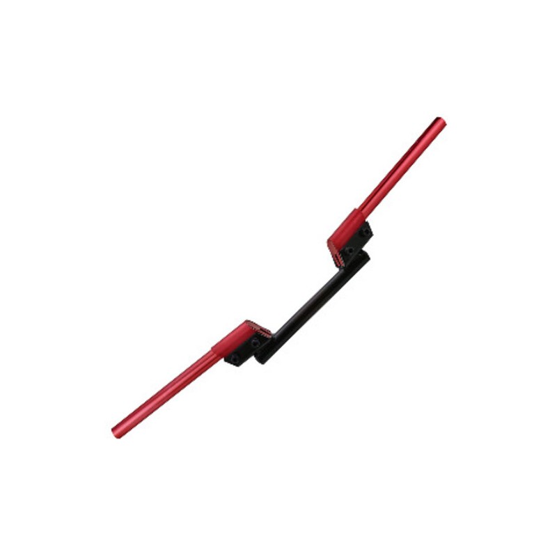Manubrio de aluminio universal rojo con base negra ajustable