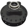 Maza de rin trasero para motocicleta DM200 DM150 negra
