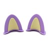 Orejas de oso para casco morado con amarillo Alessia
