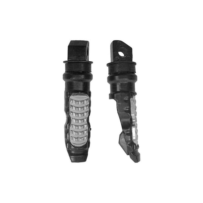 Posapie universal de aluminio negro