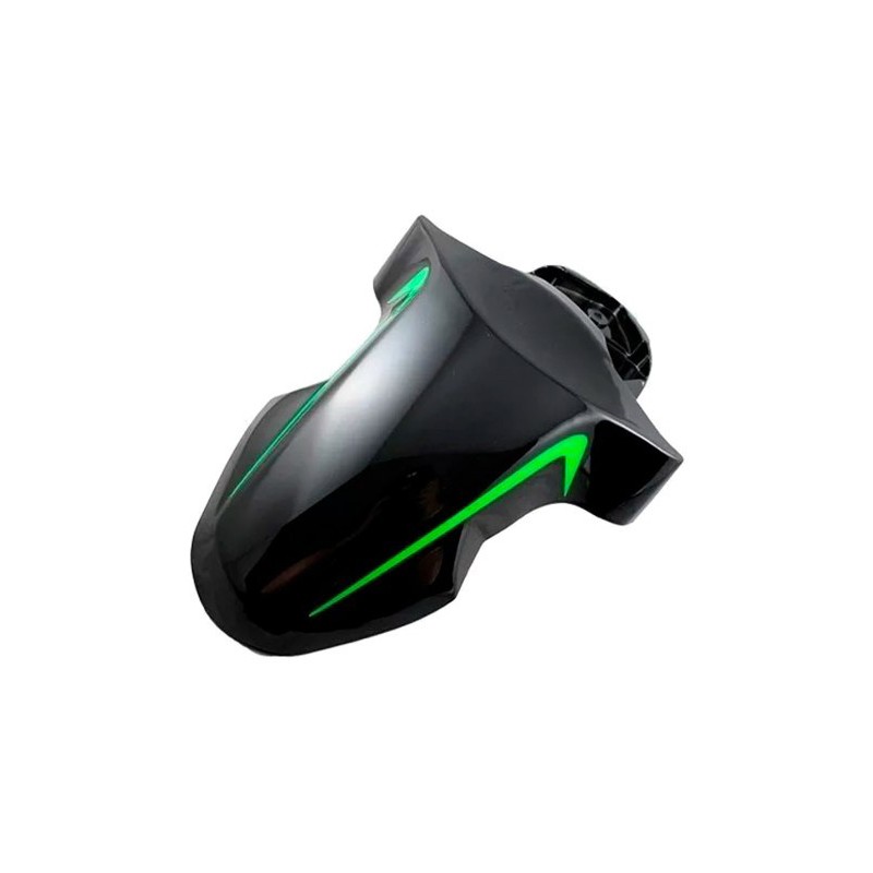 Salpicadera delantera para motocicleta negro verde WS - 175 Sport