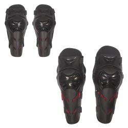 Coderas y rodilleras negro para motociclista Alessia