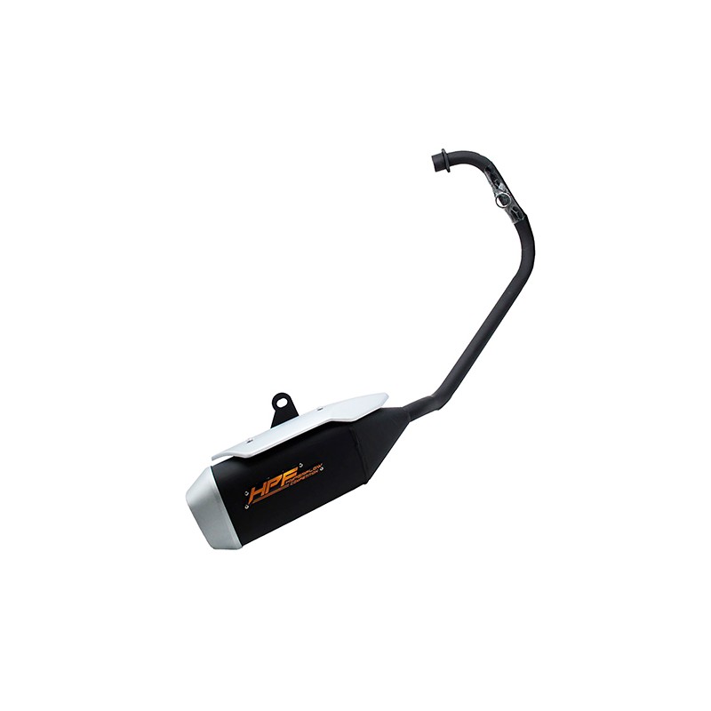 Escape negro para motocicleta Alpina 300 Alessia
