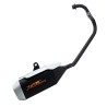 Escape negro para motocicleta Alpina 300 Alessia