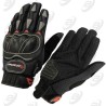 Guantes para motociclista para motocicleta antiderrapante negro EG