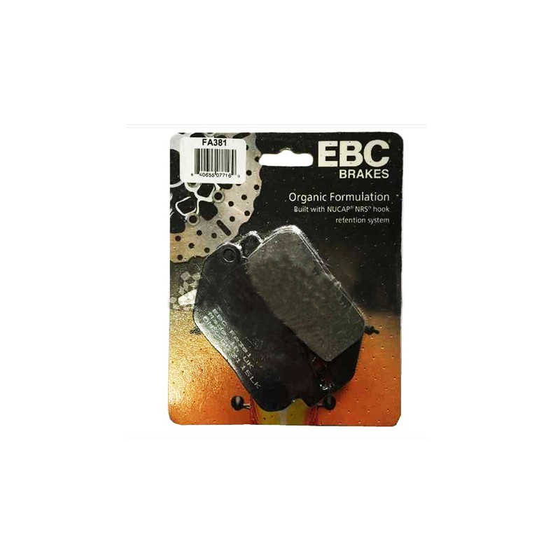 Balatas de freno disco para motocicleta EBC FA381 HARLEY DAVIDSON XL 883 SPORTSTER 1200 SPORTSTER
