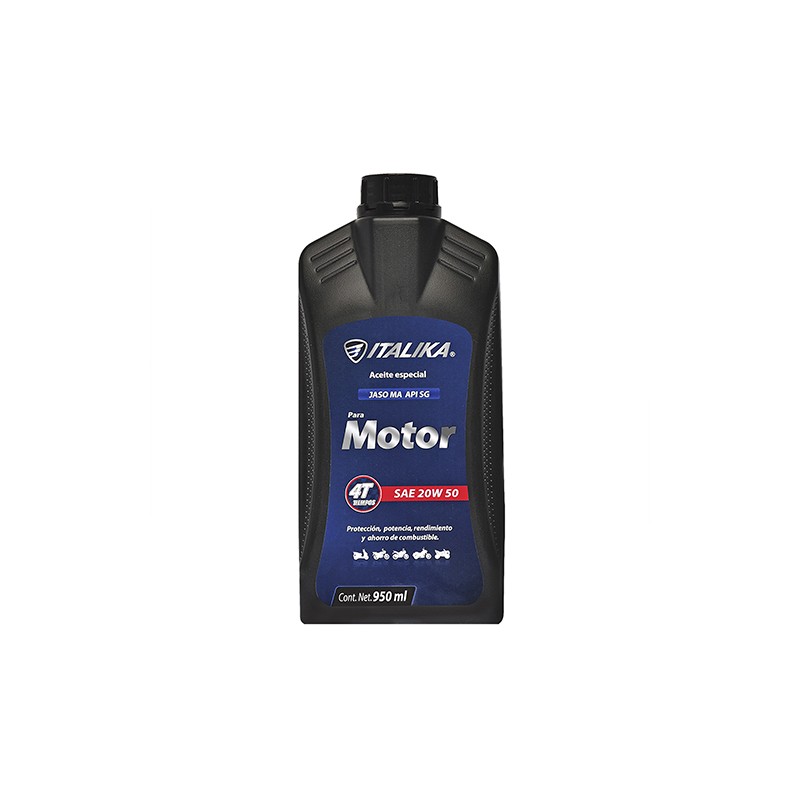 Aceite para motocicleta 4T 1L 20w50 mineral SAE API SG Italika