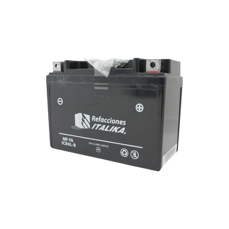 Bateria para motocicleta YB6L-B sellada original Italika