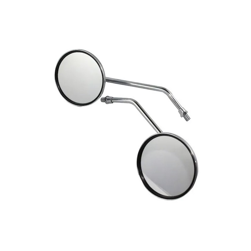 Espejos para motocicleta Vitalia 150 10mm redondos cromados original Italika
