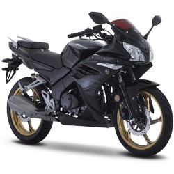 Motocicleta Italika RT200 CC Deportiva negro gris