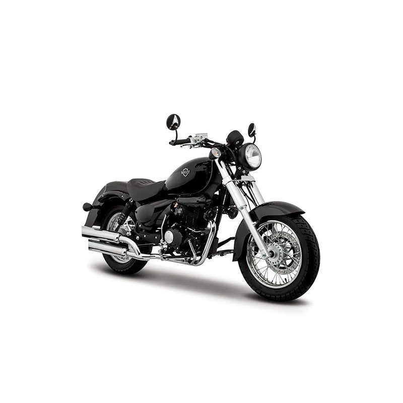 Motocicleta Italika TC250 CC Chopper negro