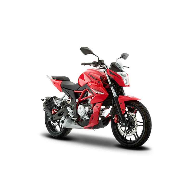 Motocicleta Italika Vort-X 300 rojo negro