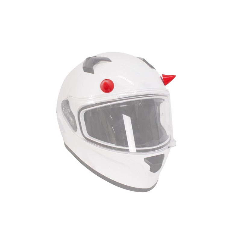 Adorno para casco de motocicleta cuernos rojos Kinlley