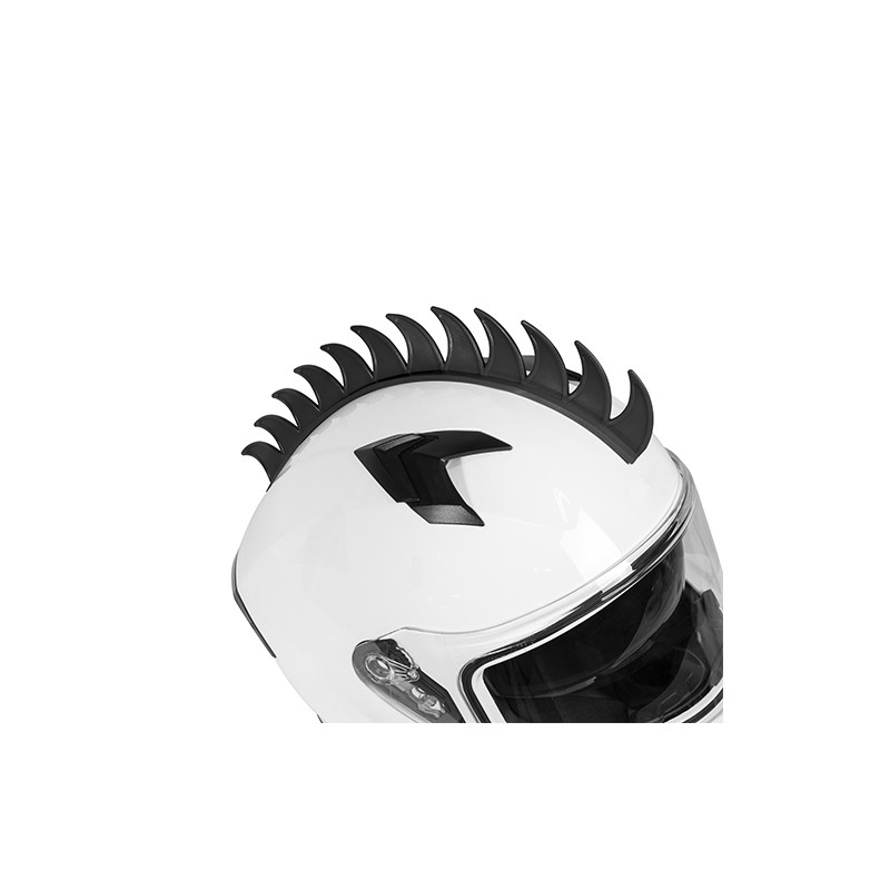 Adorno para casco de motocicleta mohicano negro Kinlley