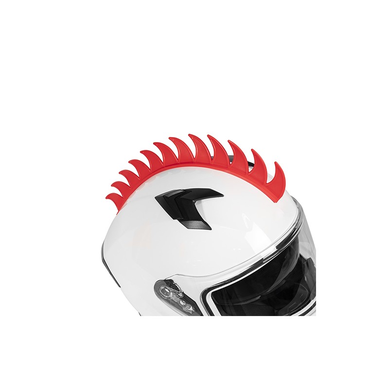 Adorno para casco de motocicleta mohicano rojo Kinlley