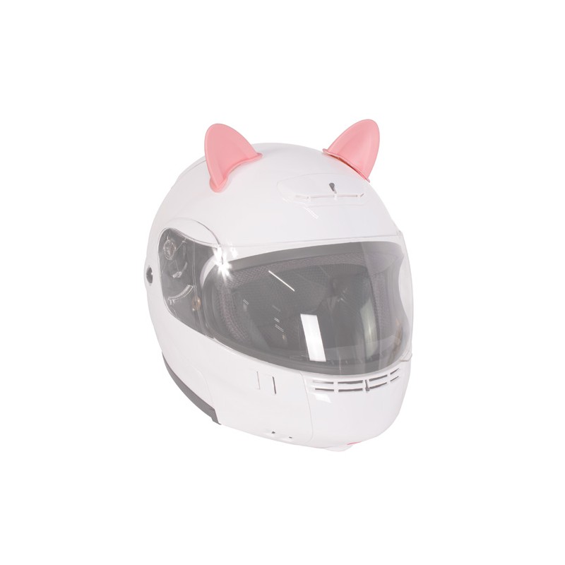 Adorno para casco de motocicleta oreja rosas de gato Kinlley