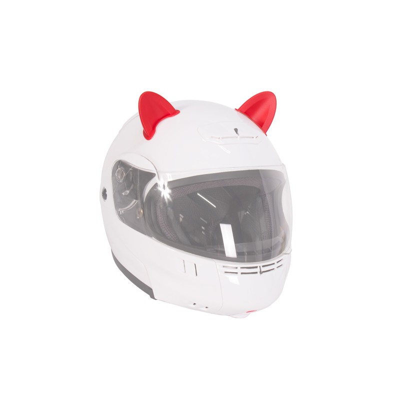 Adorno para casco de motocicleta orejas rojas de gato Kinlley