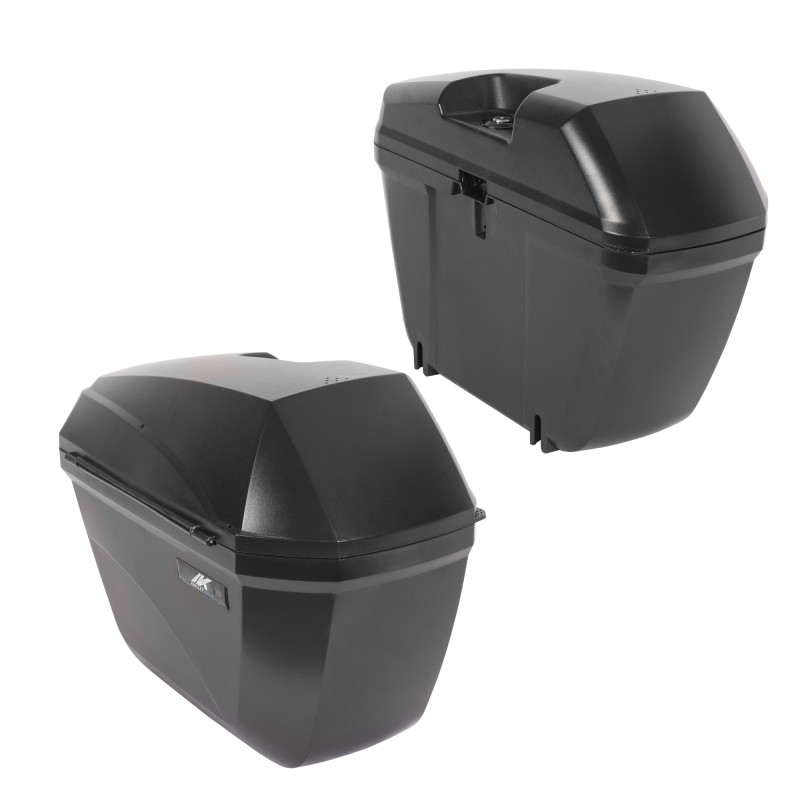 Alforjas laterales para motocicleta 23L negras 37x23x47.5cm Kinlley